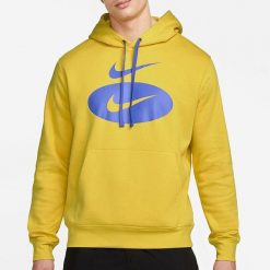 Bluza sportowa męska Nike Sportswear DM5458-709. Żółte bluzy sportowe męskie Nike, m, bez wzorów, bez kaptura. Za 139.00 zł.