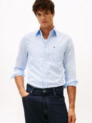 Tommy Hilfiger koszula casual Mężczyźni Regular Fit Bawełna niebieski|biały, XXL. Białe koszule męskie Tommy Hilfiger, m, bez wzorów, z bawełny, casualowe, bez kołnierzyka, bez ramiączek. Za 279.95 zł.