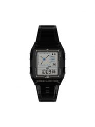 Timex Zegarek Timex Q TW2W45000 Szary. Szare, cyfrowe zegarki męskie Timex, bez wzorów. Za 399.99 zł.