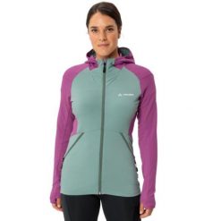 Bluza trekkingowa damska Vaude Scopi Fleece polarowa. Zielone bluzy damskie Vaude, s, bez wzorów, z elastanu, bez ramiączek, bez kaptura. W wyprzedaży za 417.49 zł.