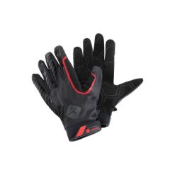 Rękawiczki fitness 900. Czarne rękawiczki męskie DOMYOS, bez wzorów, z elastanu. Za 59.99 zł.