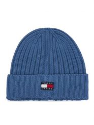 Tommy Hilfiger Czapka Heritage AW0AW18979 Niebieski. Niebieskie czapki damskie Tommy Hilfiger, na zimę, bez wzorów, z bawełny. Za 149.99 zł.