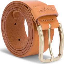Pasek Męski WRANGLER - Refine Belt W0B65U181 85 Cognac. Brązowe paski męskie Wrangler, ze skóry. W wyprzedaży za 159.00 zł.