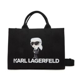 Torebka KARL LAGERFELD. Czarne shopperki damskie KARL LAGERFELD, bez wzorów, bez dodatków. Za 419.99 zł.