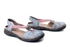 RIEKER 46361-90 multi, sandały damskie. Sandały damskie Rieker, bez wzorów, z gumy, bez obcasa, bez zapięcia. Za 270.52 zł.