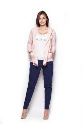 Bluza z Wolnymi Połami - Różowa. Czerwone bluzy damskie Figl, l, bez wzorów, z bawełny, bez ramiączek, bez kaptura. Za 189.00 zł.