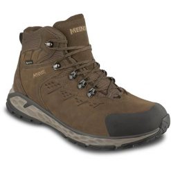 Buty trekkingowe męskie MEINDL Menorca Walker Mid, z membraną Gore-Tex. Brązowe trekkingi męskie MEINDL, z gore-texu, bez zapięcia. Za 1,199.90 zł.