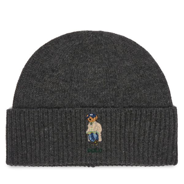 Czapka Polo Ralph Lauren. Szare czapki męskie Polo Ralph Lauren, na zimę, bez wzorów. Za 689.99 zł.