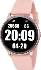 Smartwatch Rubicon KW13 Różowy (RNCE61RIBX05AX). Czerwone zegarki smartwatch Rubicon, bez wzorów. Za 329.00 zł.