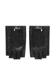 KARL LAGERFELD Rękawiczki B3W33011 Czarny. Czarne rękawiczki damskie KARL LAGERFELD, bez wzorów, ze skóry. Za 389.99 zł.