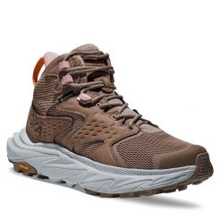 Trekkingi Hoka. Brązowe obuwie trekkingowe damskie HOKA, z gore-texu, bez zapięcia. Za 609.99 zł.