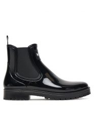 HUGO Kalosze Tabita Rain Bootie 50498397 Czarny. Czarne kalosze damskie Hugo, bez wzorów, z tworzywa sztucznego, bez zapięcia. Za 419.99 zł.