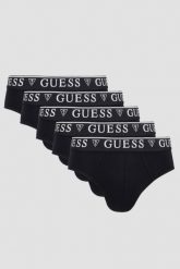 GUESS Zestaw czarnej męskiej bielizny slipy 5 Pack, Rozmiar S. Czarne slipki męskie Guess, m, z aplikacjami. W wyprzedaży za 239.99 zł.