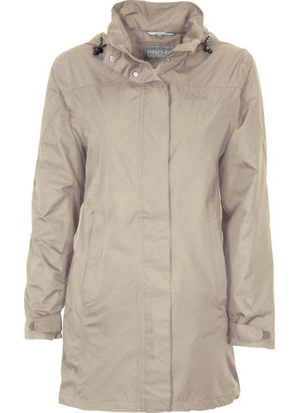 Płaszcz damski Pro-X Elements Jenna GT. Brązowe płaszcze damskie PRO-X ELEMENTS, bez wzorów, z materiału, bez kołnierzyka, z kapturem. Za 420.00 zł.