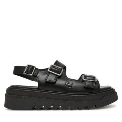 Sandały G-Star Raw. Czarne sandały damskie G-Star Raw, bez wzorów, bez obcasa, na płaskiej podeszwie, bez zapięcia. Za 259.99 zł.