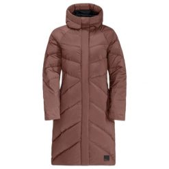 Płaszcz damski Jack Wolfskin Marienplatz. Brązowe płaszcze damskie Jack Wolfskin, na zimę, m, bez wzorów, z materiału, eleganckie, bez kołnierzyka, z kapturem. Za 1,145.50 zł.