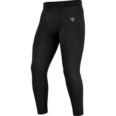 Legginsy RDX T15 Compression. Czarne legginsy damskie RDX SPORTS, bez wzorów, z materiału. Za 109.99 zł.