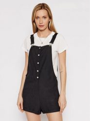 Roxy Ogrodniczki Back To Goodbye ERJWD03617 Czarny Regular Fit. Czarne szorty damskie Roxy, bez wzorów, z bawełny. Za 279.99 zł.