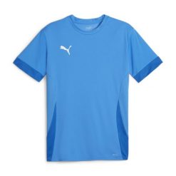 Koszulka męska PUMA T-shirt Bluzka Sportowa Treningowa DryCELL. Niebieskie koszulki sportowe męskie Puma, m, bez wzorów, z jersey, bez ramiączek, do piłki nożnej. Za 80.99 zł.