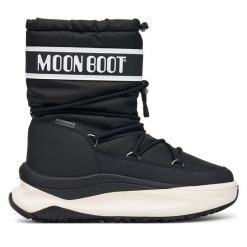 Śniegowce Moon Boot. Czarne śniegowce damskie Moon Boot, bez zapięcia. Za 989.99 zł.