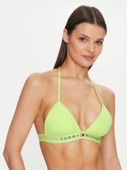 Tommy Hilfiger Góra od bikini UW0UW04109 Zielony. Zielone stroje kąpielowe damskie Tommy Hilfiger, xl, bez wzorów, z syntetyku. Za 219.99 zł.