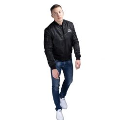Kurtka puchowa Lonsdale Tern Hill. Czarne kurtki męskie Lonsdale, m, bez wzorów, z puchu, bez kaptura. Za 471.45 zł.