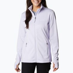 Bluza trekkingowa damska Columbia Park View Grid Fleece. Fioletowe bluzy damskie Columbia, xs, bez wzorów, sportowe, bez ramiączek, bez kaptura. Za 159.99 zł.