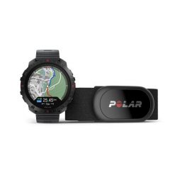 Zegarek podłączony Polar Grit X2 Pro. Czarne zegarki męskie Polar, bez wzorów, z polaru. W wyprzedaży za 3,037.25 zł.