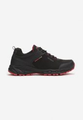 Czarno-Czerwone Buty Sportowe Jhaerithe. Czarne buty sportowe męskie Born2be, bez wzorów, przed kostkę, bez zapięcia. Za 169.99 zł.