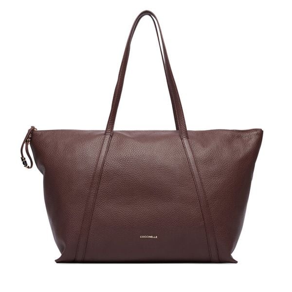 Torebka Coccinelle. Czerwone shopperki damskie Coccinelle, bez wzorów, bez dodatków. Za 1,299.00 zł.