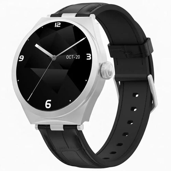 Smartwatch Gravity Smartwatch Srebrny Czarny GT25-8. Czarne zegarki smartwatch Gravity, bez wzorów. Za 158.82 zł.