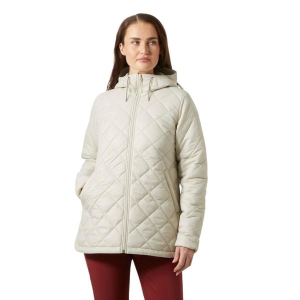 Damska kurtka turystyczna Helly Hansen Bliss Quilt. Białe kurtki sportowe damskie Helly Hansen, bez wzorów, bez ramiączek, bez kaptura, trekkingowe. Za 848.50 zł.