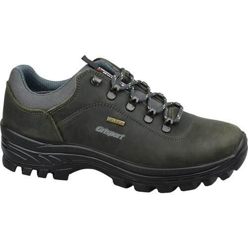 Buty do chodzenia męskie Grisport Grigio Dakar. Czarne buty zimowe męskie Grisport, bez wzorów, z materiału, bez obcasa, bez zapięcia. Za 299.89 zł.