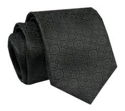 Krawat - ALTIES - Delikatna Faktura, Czarny. Czarne krawaty i muchy Alties, bez wzorów, z tkaniny, eleganckie. Za 49.00 zł.