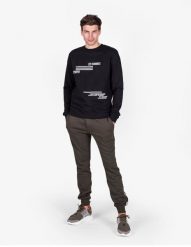 Les Hommes Bluza | LJH202-757P | Sweatshirt | Mężczyzna | Czarny. Czarne bluzy męskie Les Hommes, m, bez wzorów, z bawełny, bez ramiączek, bez kaptura. W wyprzedaży za 349.00 zł.