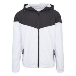 Dwukolorowa kurtka wodoodporna Urban Classics. Czarne kurtki męskie Urban Classics, m, bez wzorów, bez kaptura. Za 229.00 zł.