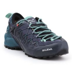 Buty Salewa Ws Wildfire Edge Gtx W 61376-3838 niebieskie. Niebieskie obuwie trekkingowe damskie z gore-texu, bez zapięcia. Za 1,083.18 zł.