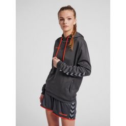 Bluza damska z kapturem Hummel hmlAUTHENTIC Poly. Szare bluzy damskie Hummel, m, bez wzorów, sportowe, bez ramiączek, z kapturem. W wyprzedaży za 165.50 zł.