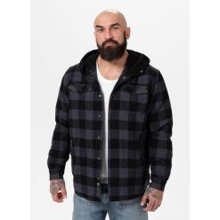 Kurtka męska Pitbull flanelowa z kapturem Pioneer. Czarne kurtki męskie PITBULL, l, bez wzorów, z kapturem. Za 249.00 zł.