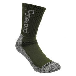 Skarpety trekkingowe Pinewood Coolmax Medium 2 pary. Zielone skarpetki damskie Pinewood, bez wzorów. Za 79.99 zł.
