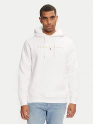 Tommy Jeans Bluza DM0DM20503 Biały Regular Fit. Białe bluzy męskie Tommy Jeans, m, bez wzorów, z bawełny, bez ramiączek, bez kaptura. Za 229.99 zł.