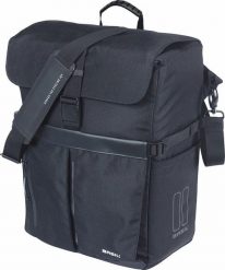 Torba rowerowa Move MIK Hooks, czarna. Czarne torby na laptopa damskie BASIL, bez wzorów, z materiału, na ramię. Za 299.00 zł.
