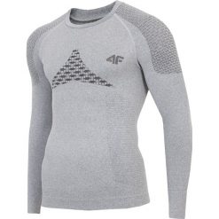 Bielizna bezszwowa męska (góra) BIMB301G - szary. Szara bielizna sportowa męska 4F, m, bez wzorów, z dzianiny. W wyprzedaży za 49.99 zł.