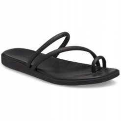 Klapki Dla Dorosłych Crocs Miami Toe Loop. Czerwone klapki męskie Crocs, bez wzorów, z materiału, bez zapięcia. Za 139.99 zł.