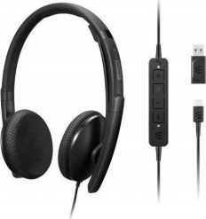 Słuchawki Lenovo LENOVO Wired VoIP Headset Teams. Słuchawki nauszne Lenovo. Za 181.79 zł.