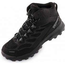 Merrell Speed Strike Mid GTX damskie buty outdoor czarne 42. Czarne obuwie trekkingowe damskie Merrell, z gore-texu, bez zapięcia. Za 675.99 zł.