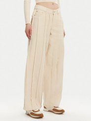 JJXX Jeansy Elly 12279661 Écru Wide Leg. Jeansy damskie JJXX, bez wzorów, z bawełny. Za 159.99 zł.