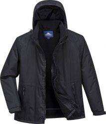 Kurtka męska Portwest S505 - Kurtka Limax z polarowym ociepleniem - czarny 2XL. Czarne kurtki męskie Portwest, m, bez wzorów, z polaru, bez kaptura. Za 213.25 zł.