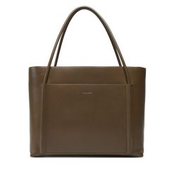 Torebka Calvin Klein. Brązowe torebki do ręki damskie Calvin Klein, bez wzorów, bez dodatków. Za 439.99 zł.