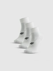 4F Skarpetki długie (3-pack) męskie - białe 43-46. Białe skarpety męskie 4F, bez wzorów, z bawełny. Za 54.99 zł.